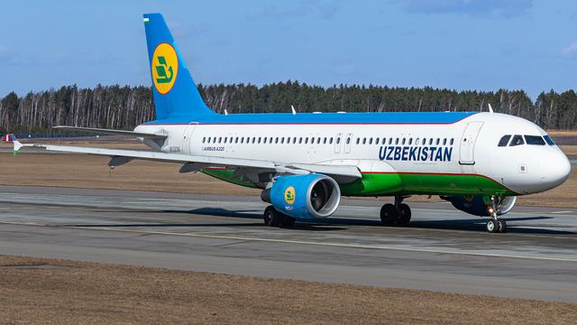 UK32016:Airbus A320-200:Uzbekistan Airways